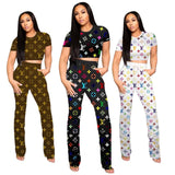 Two Piece Print Women Set