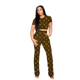 Two Piece Print Women Set