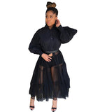 Nightclub Long Sleeved Shirt-Dress