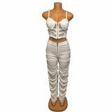 Ruched Pants Set