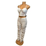 Ruched Pants Set