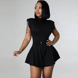 Two Piece Women Shorts Set